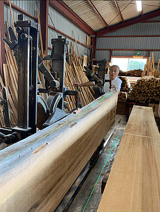 奥出建具店：製材エリア
