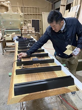 奥出建具店：製材エリア
